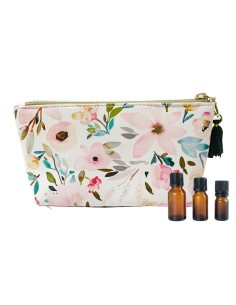 Storage pouch for essential oil bottles