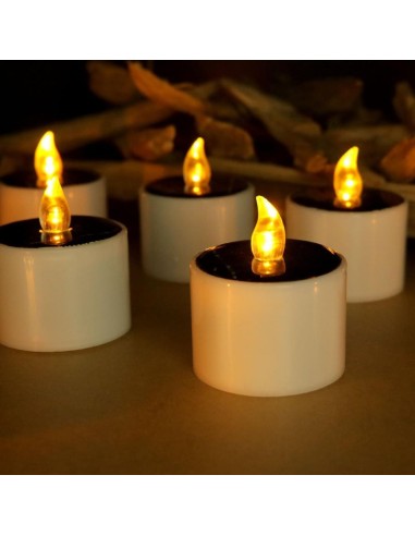 Solar LED candle - pack of 6