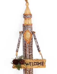 Decorazione per albero di Natale - Uomo tronco di benvenuto 2