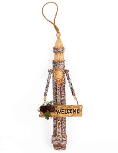 Christmas tree decoration - Welcome log man