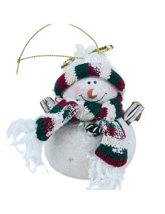Bonhomme de neige suspension de Noël - 4 pièces 2