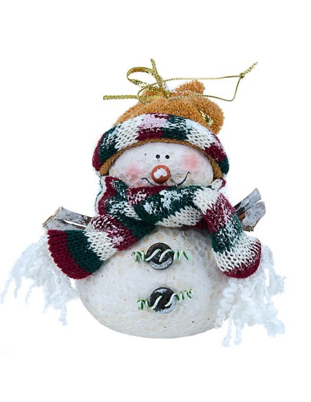 Schneemann Weihnachtsaufhänger - 4 Stück