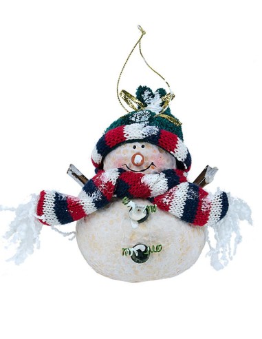 Schneemann Weihnachtsaufhänger - 4 Stück