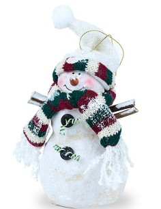 Bonhomme de neige suspension de Noël - grands - 4 pièces 2