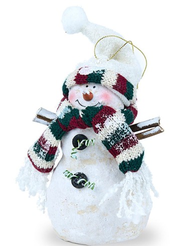 Bonhomme de neige suspension de Noël - grands - 4 pièces