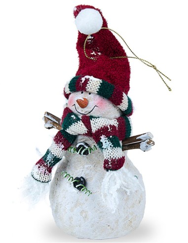 Schneemann Weihnachtsaufhänger - groß - 4 Stück