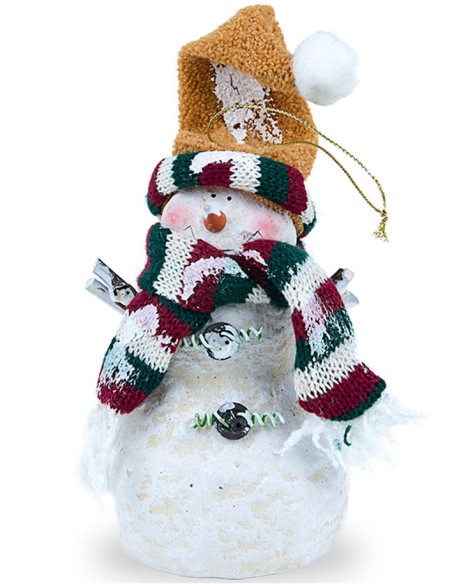 Bonhomme de neige suspension de Noël - grands - 4 pièces