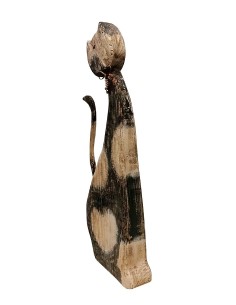 Grand chat en bois - 60 cm 2