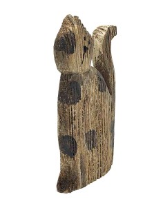 Petit chat en bois - 12 cm 2