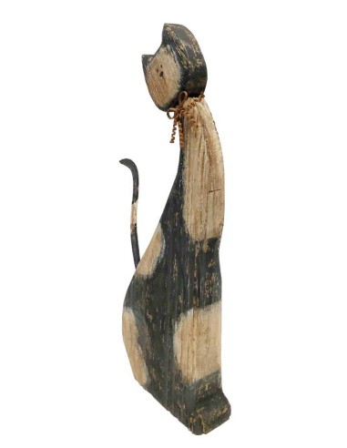 Large wooden cat - 50 cm