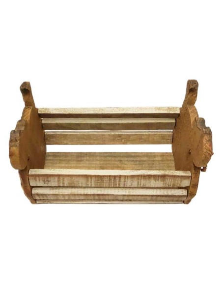 Katzenkiste aus Holz - runde Katzen