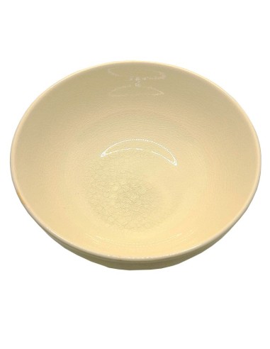 Beigefarbenes Keramikgeschirr-Set - elegante Schüssel & quadratischer Teller