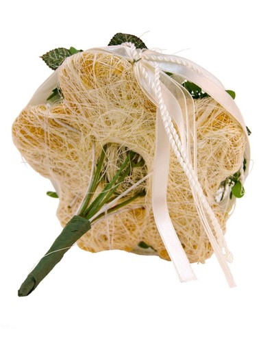 Karton mit Blumensträußen - Herz am Stiel