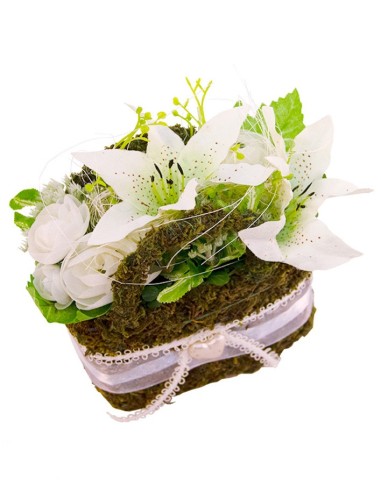 Cartone di bouquet di fiori - cestino di fiori