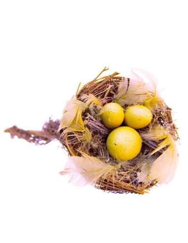 Doos met boeketten bloemen - nest