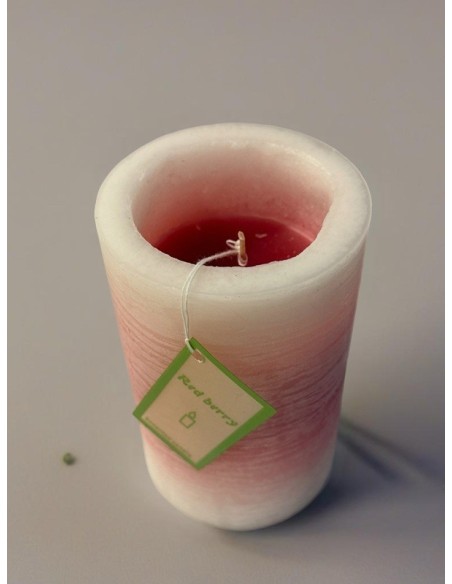 Scented votive candle with red fruits 7.3 x 12 cm