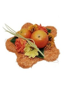 Decorazione fiori arancione