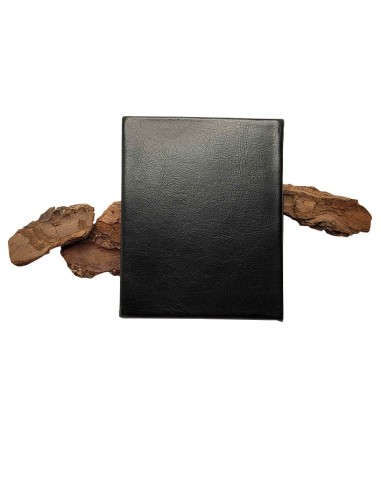 Schwarze Brieftasche aus Kunstleder