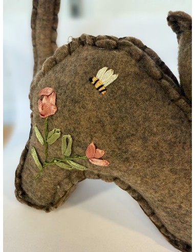 Handmade Felt Cat - Soft & Cozy Decor 16 x 14 cm