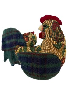 Stoffen Kip – Decoratie & Deurstopper (24x18 cm)