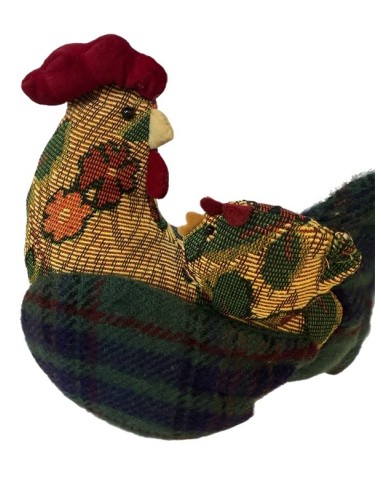 Stoff-Henne – Deko & Türstopper (24x18 cm)