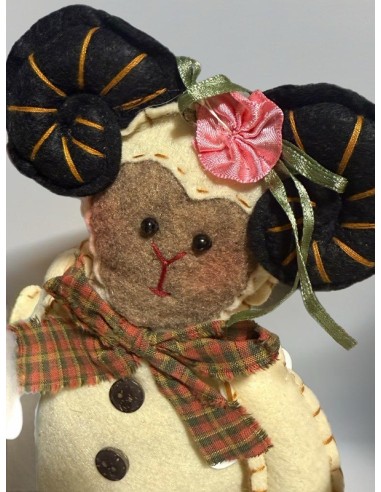 Figuras de Animales de Tela de Fieltro Artesanales - Lote de 4 Piezas Únicas (32 cm)