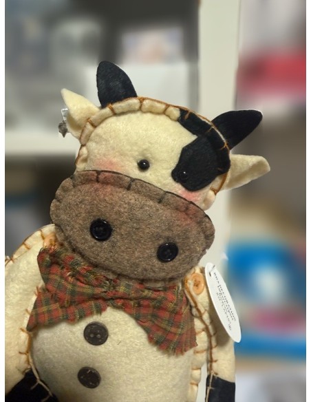 Handmade Felt Fabric Animal Figurines - Set of 4 Unique Pieces (32 cm)