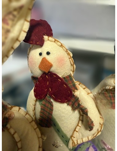 Figuras de Animales de Tela de Fieltro Artesanales - Lote de 4 Piezas Únicas (32 cm)