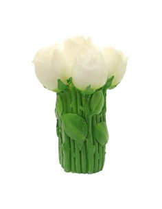 Rose Bouquet Candle – White Color