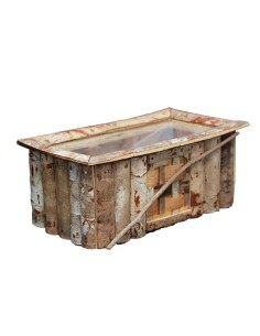 Coprivaso rettangolare in legno