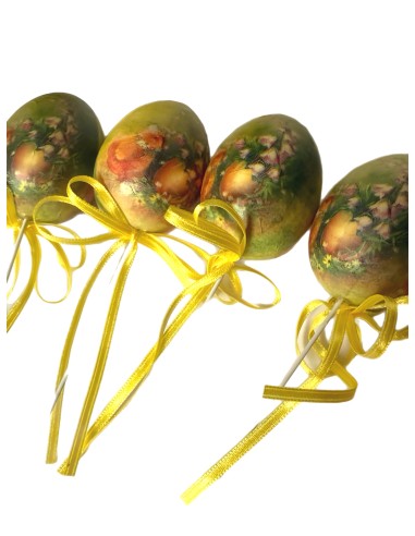 Huevos de Pascua en Pica decorados con Pequeños Pollitos – Set de 24 unidades