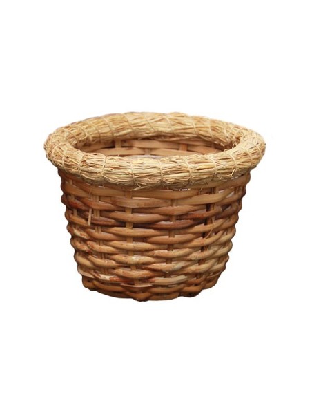 Set of 4 Woven Baskets – Flower Pot Covers – Natural