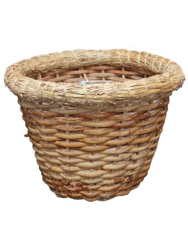 Set van 4 gevlochten manden – Bloempot hoes natuurlijk