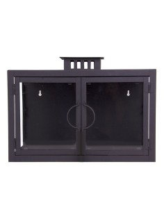 Wrought iron wall lantern rust color - 2 Candles 2