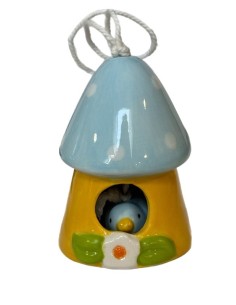 Maison Nichoir Clochette en Céramique – Lot de 4 Pièces 2
