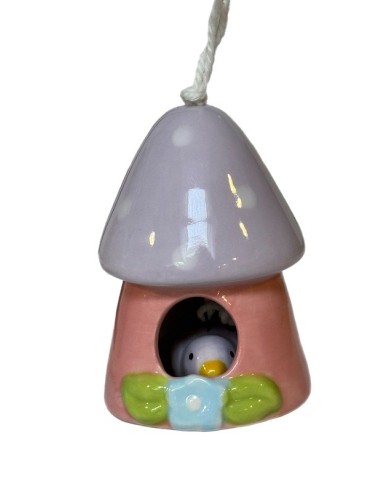 Ceramic Bell Birdhouse – Set of 4 Pieces