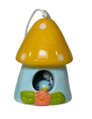 Casetta Campana in Ceramica – Set da 4 Pezzi