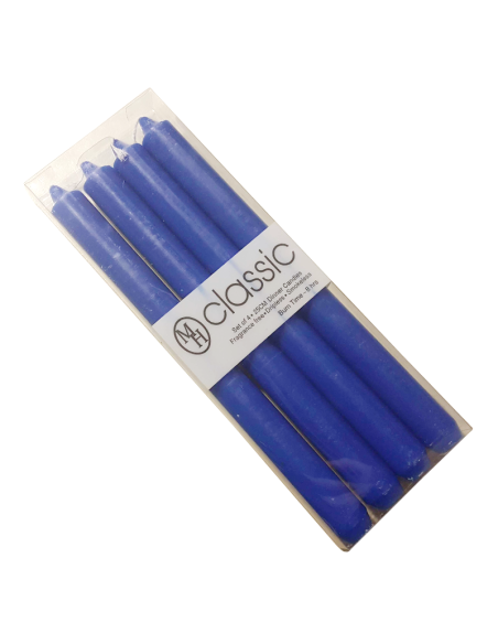 Velas coloreadas en la masa azul oscuro MH