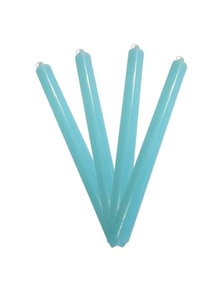 Blauw gekleurde kaarsen in de mis - MH