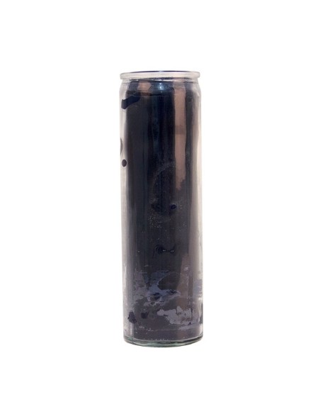 Massefarbene Kerze aus schwarzem Glas - 20 Stück