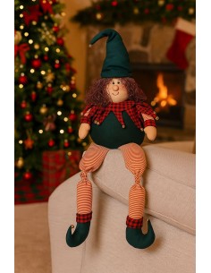 Weihnachtswichtel aus Stoff – Handgefertigt (39 cm) 2