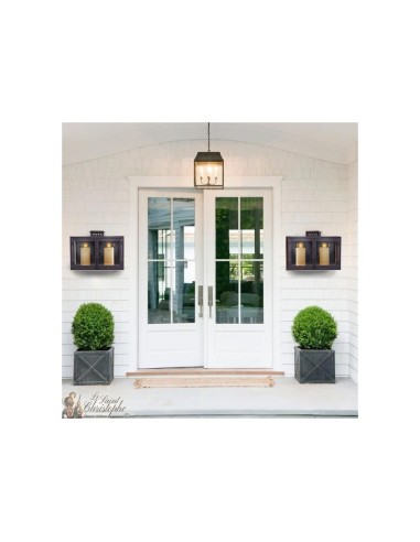 Black Wrought Iron Wall Lantern | Industrial Rustic Style