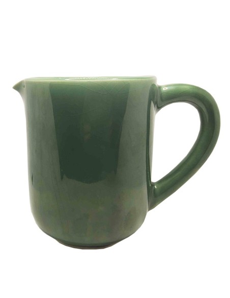 Jarra de cerámica esmaltada verde - 1 l - Artesanía de mesa