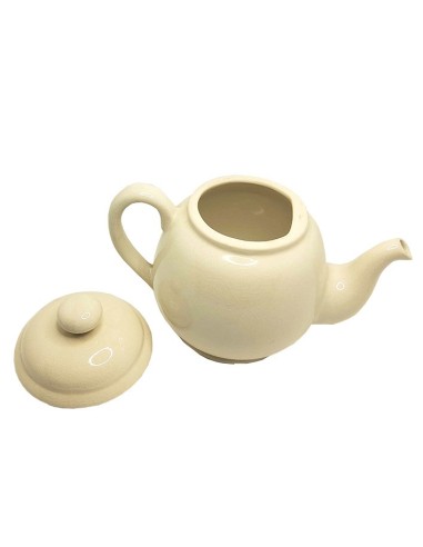 Théière en céramique couleur crème