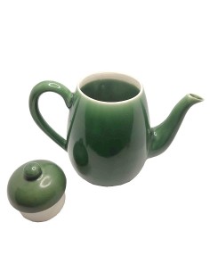 Grande cafetière verte en céramique - 750 ml 2