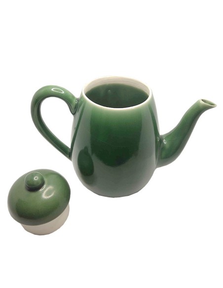 Large Green Ceramic Coffee Pot - 750 ml