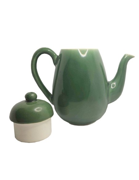 Grande cafetière verte en céramique - 750 ml