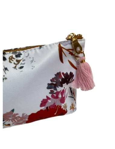 Storage pouch for essential oil bottles - pink pompon